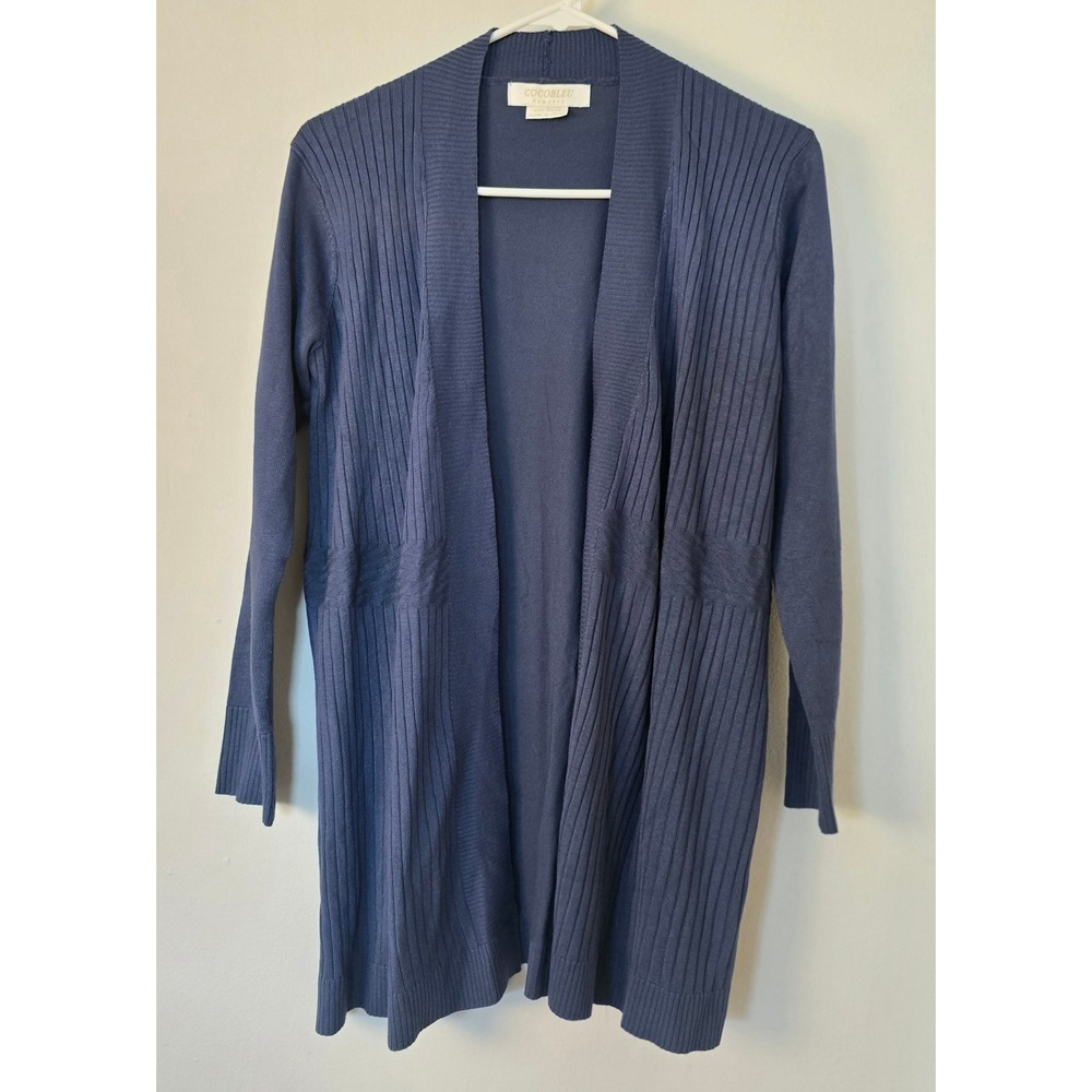 Cocobleu Cardigan Sweater Womens Small Blue
